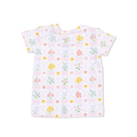 Angel Dear Spring Blooms Bow Trellis Loungewear Short Set