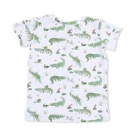 Angel Dear Crayon Alligators Loungewear Short Set