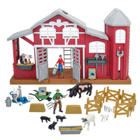 Big Country Toys 38-Piece Dairy Barn Playset