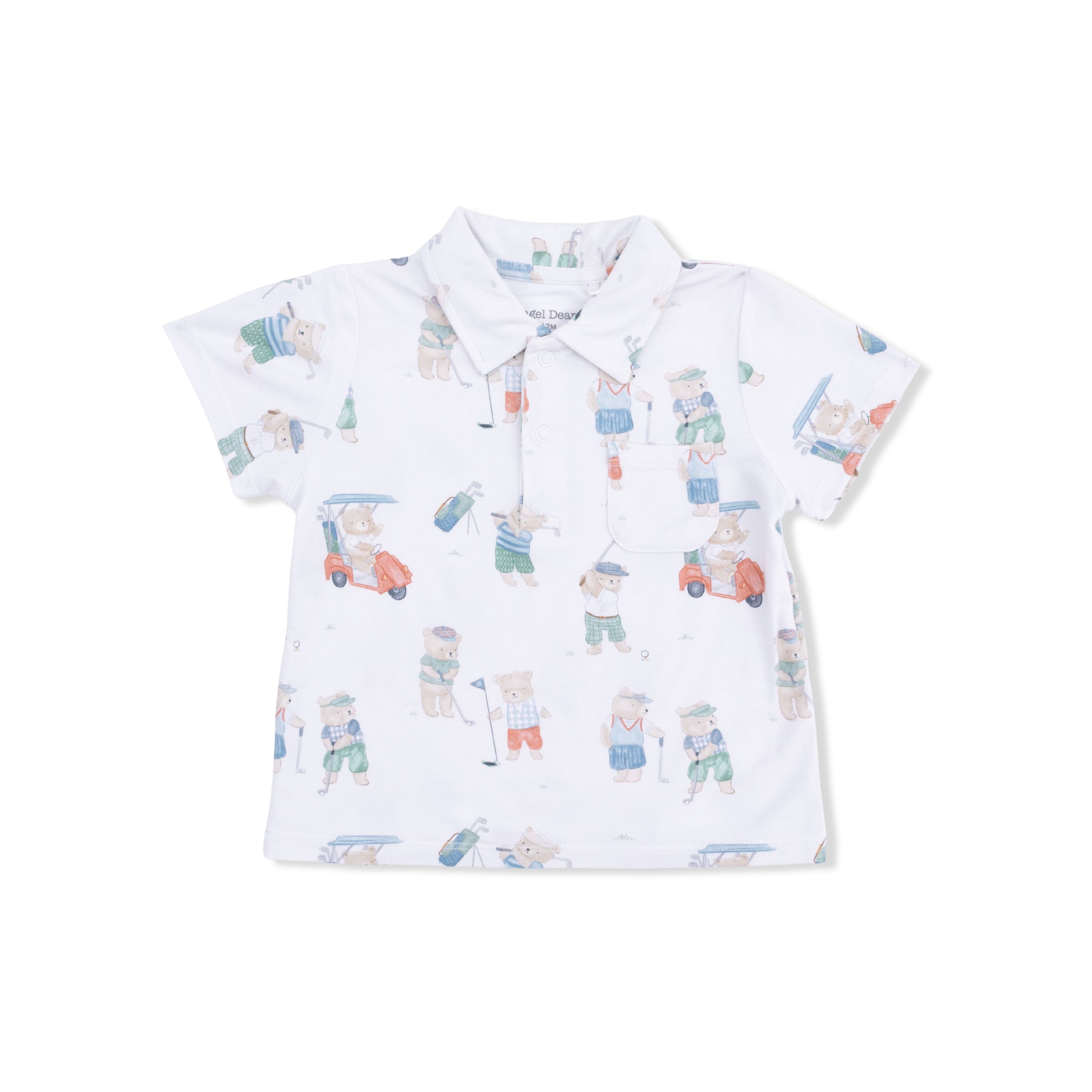 Angel Dear Golfing Teddy Bears Polo with Casual Short