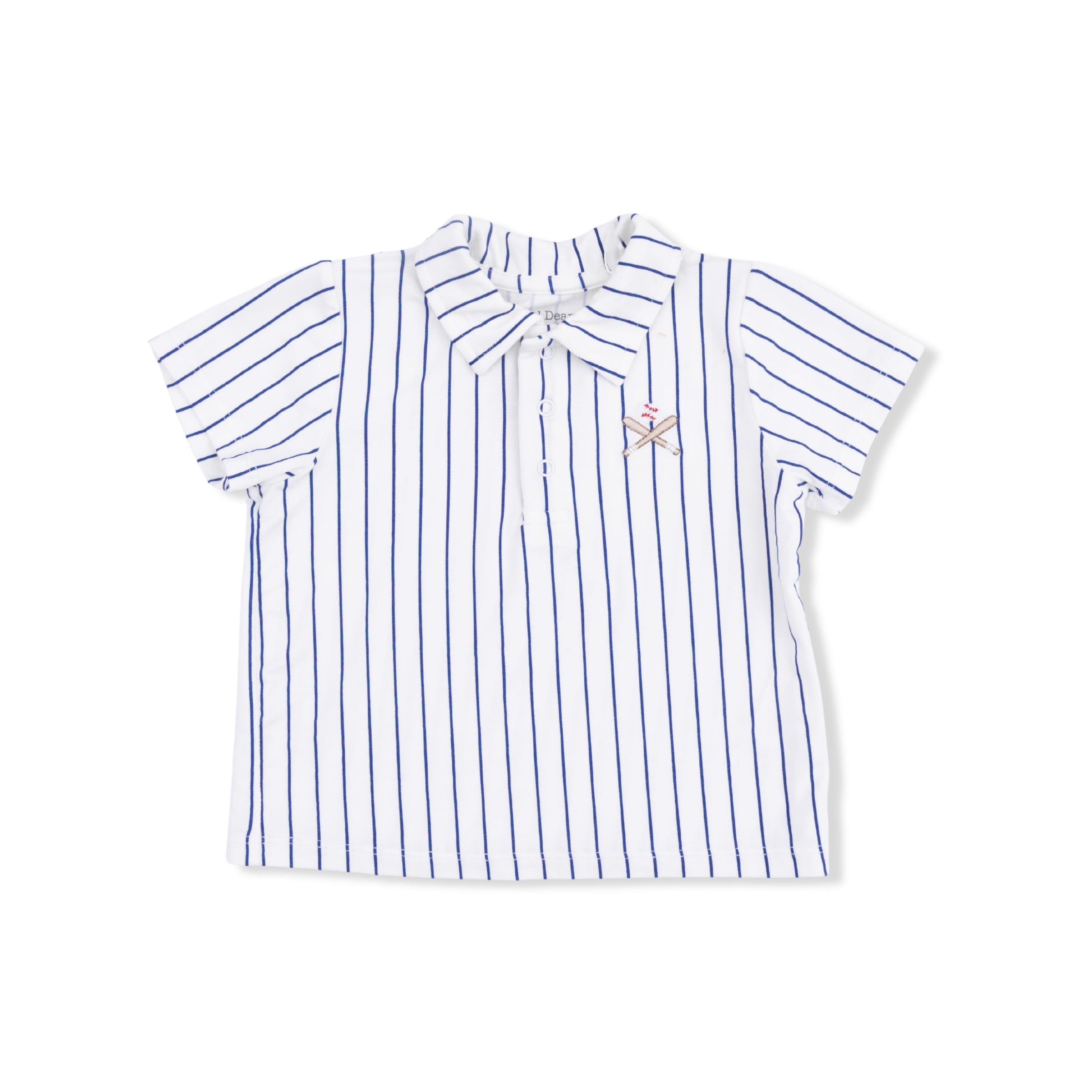 Angel Dear Baseball Stripe Polo with Everyday Short