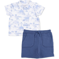 Angel Dear Golf Toile Polo with Everyday Short