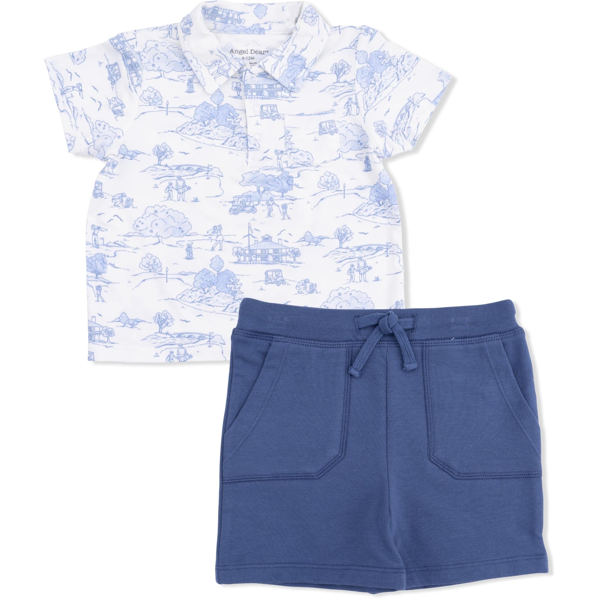 Angel Dear Golf Toile Polo with Everyday Short