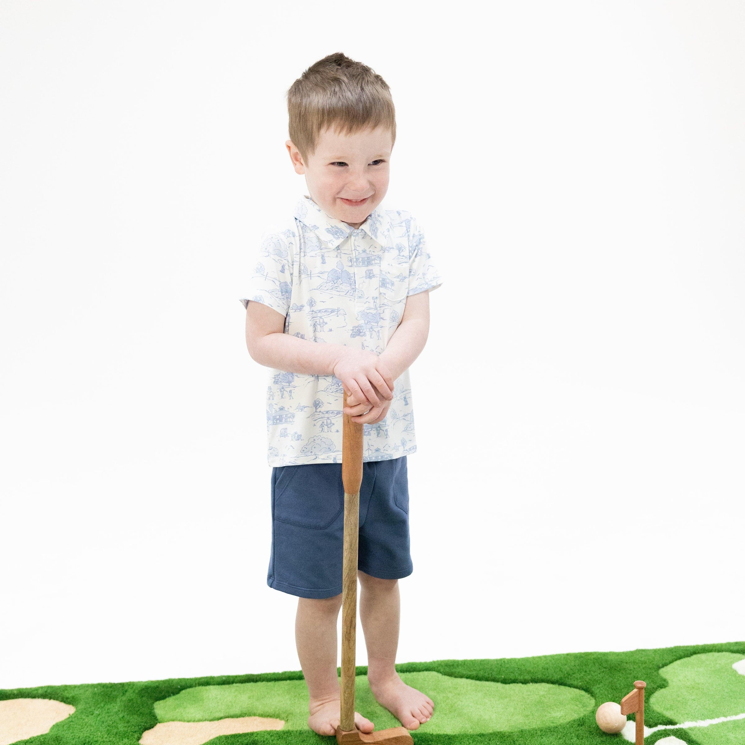 Angel Dear Golf Toile Polo with Everyday Short