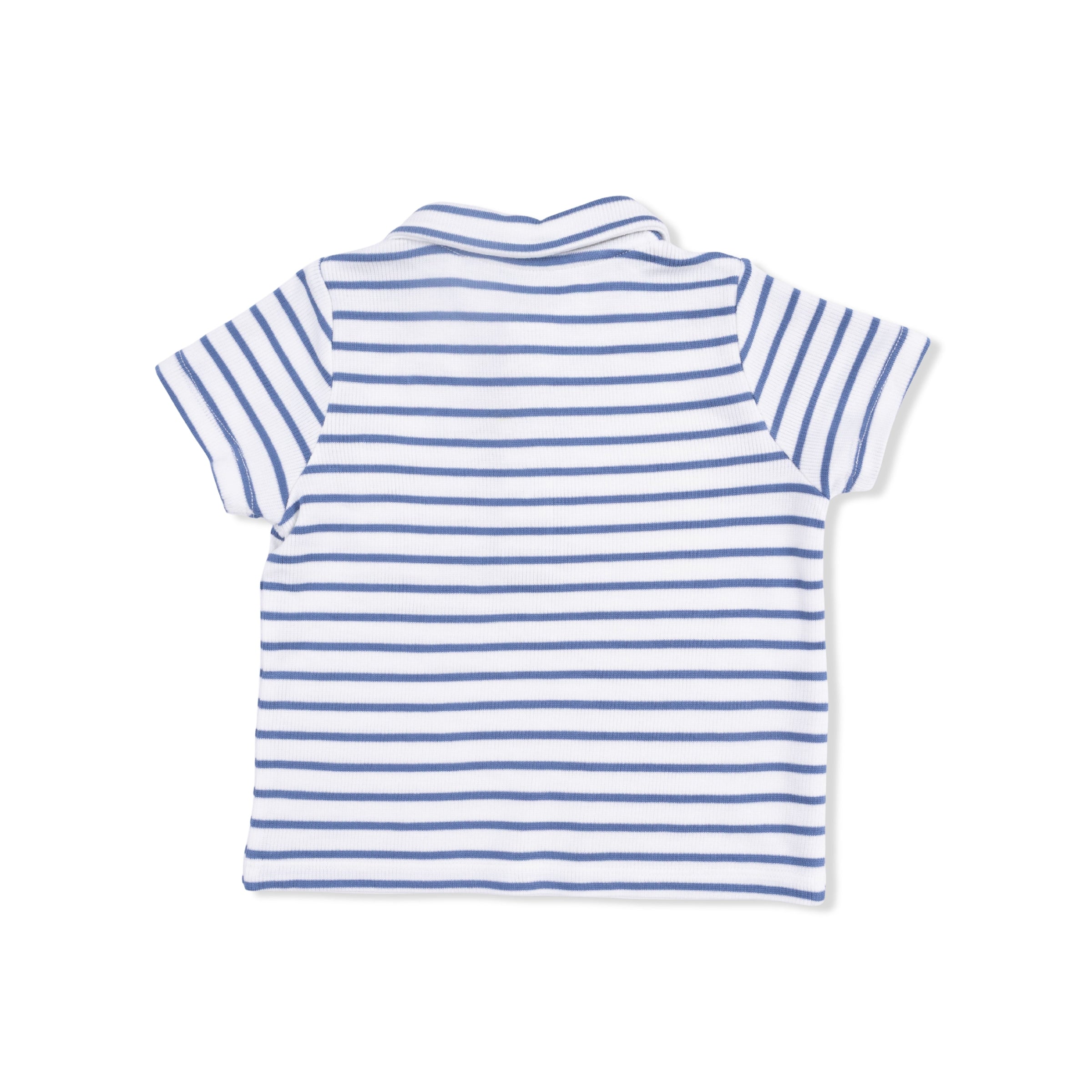 Angel Dear Navy Stripe Polo with Everyday Short