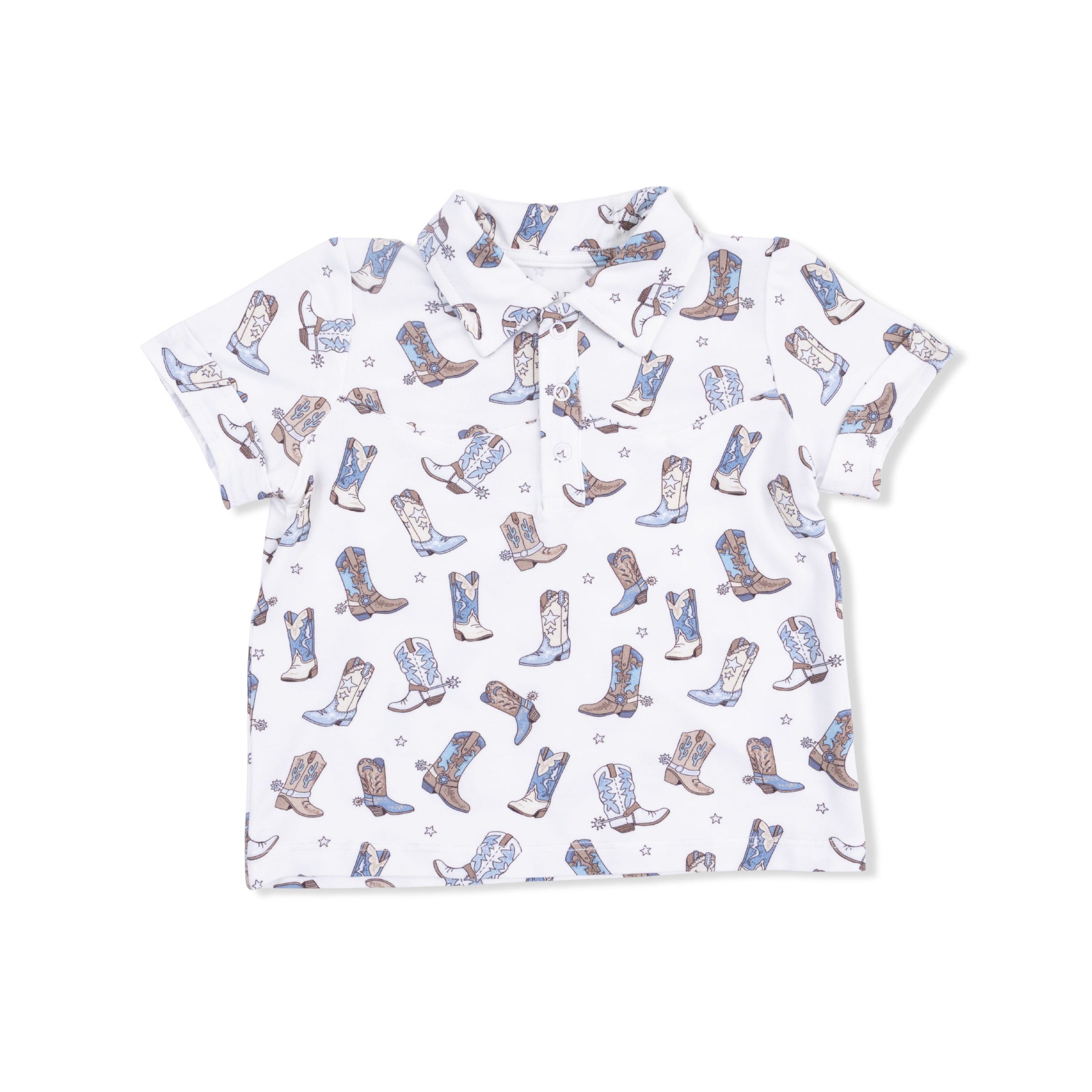 Angel Dear Cowboy Boots Cowboy Polo with Casual Short