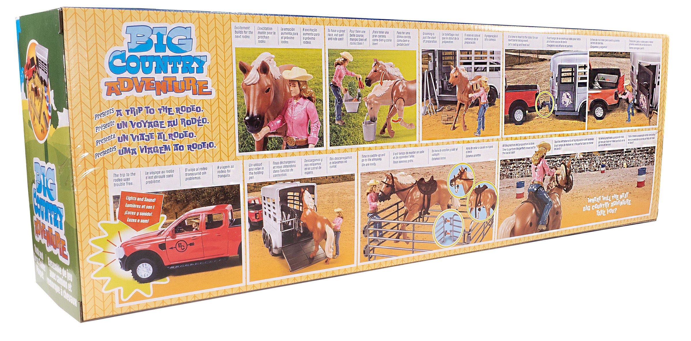 Big Country Toys 24-Piece Truck & Horse Trailer Playset