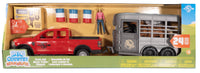 Big Country Toys 24-Piece Truck & Horse Trailer Playset