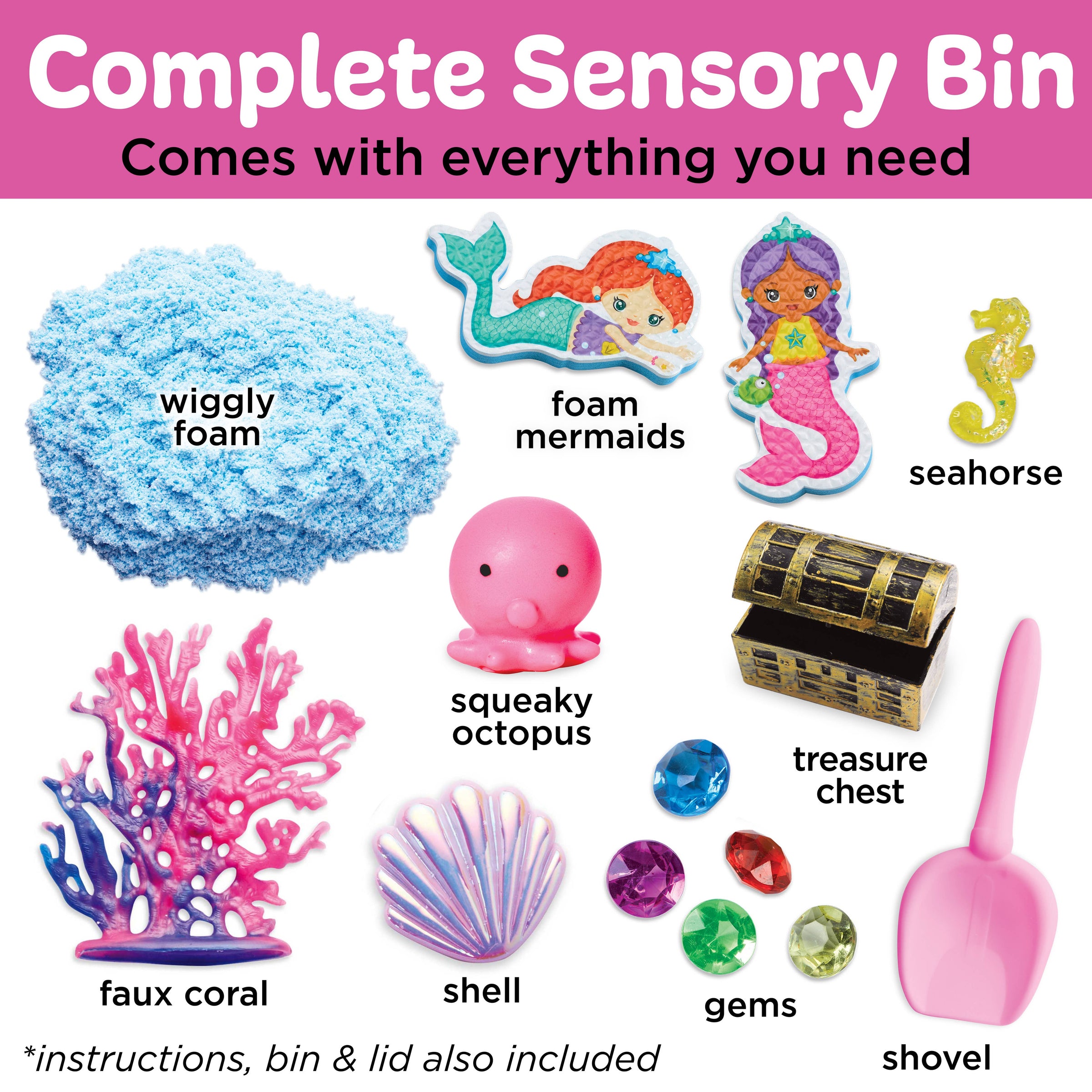 Faber-Castell / Creativity for Kids - Sensory Bin Mermaid Activity Bin for Kids