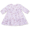 Angel Dear Sweet Dream Florals Smocked Ruffle Long Sleeve Tiered Dress + Leggings
