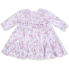 Angel Dear Sweet Dream Florals Smocked Ruffle Long Sleeve Tiered Dress + Leggings