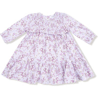 Angel Dear Sweet Dream Florals Smocked Ruffle Long Sleeve Tiered Dress + Leggings