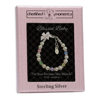 Cherished Moments Sterling Silver Pearl Bracelet for Baby Girls Shower Gift: NBB-01D