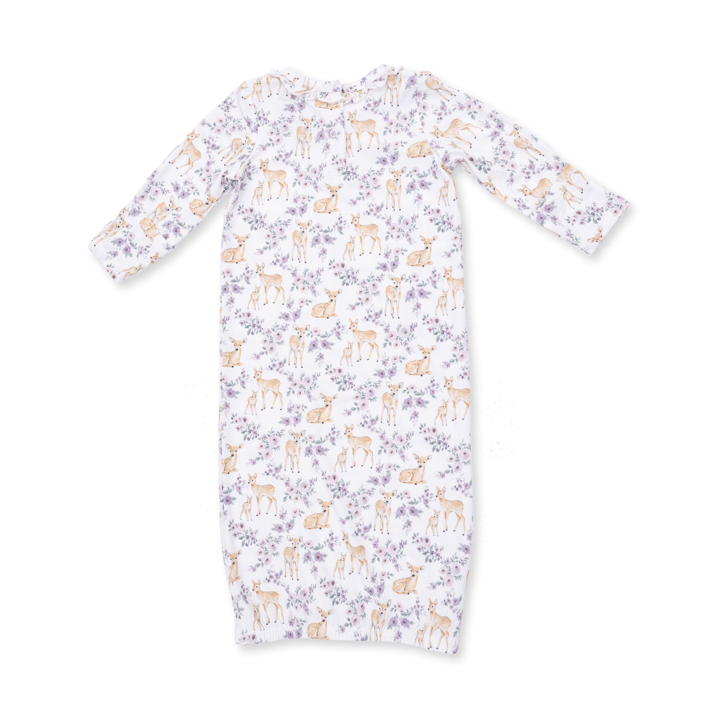 Angel Dear Floral Deer Kimono Gown & Knot Headband
