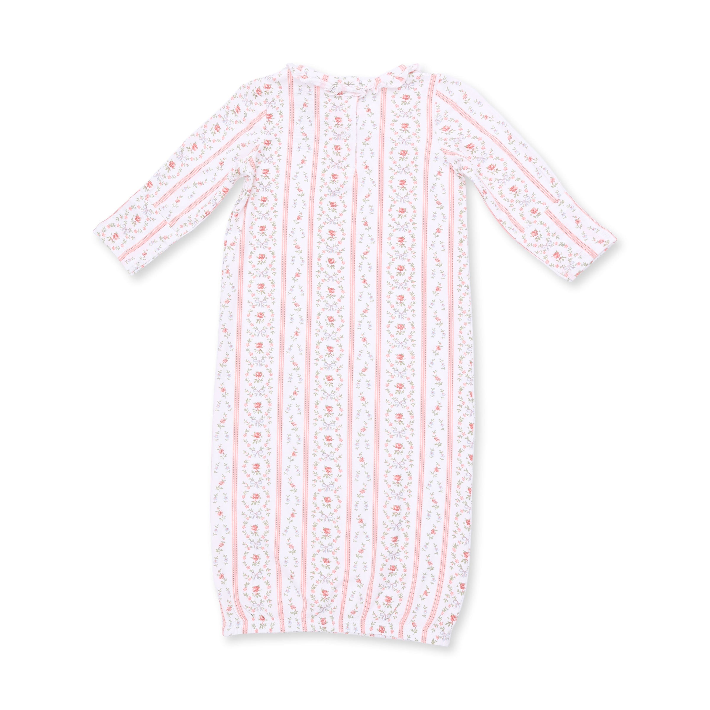 Angel Dear Marnie Rosebud Stripe Kimono Gown & Knotted Hat