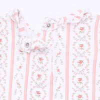 Angel Dear Marnie Rosebud Stripe Kimono Gown & Knotted Hat