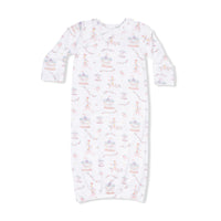 Angel Dear Carousel with Bows Kimono Gown & Knot Headband