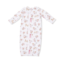 Angel Dear Cowgirl Nursery Kimono Gown & Ruffle Knotted Hat
