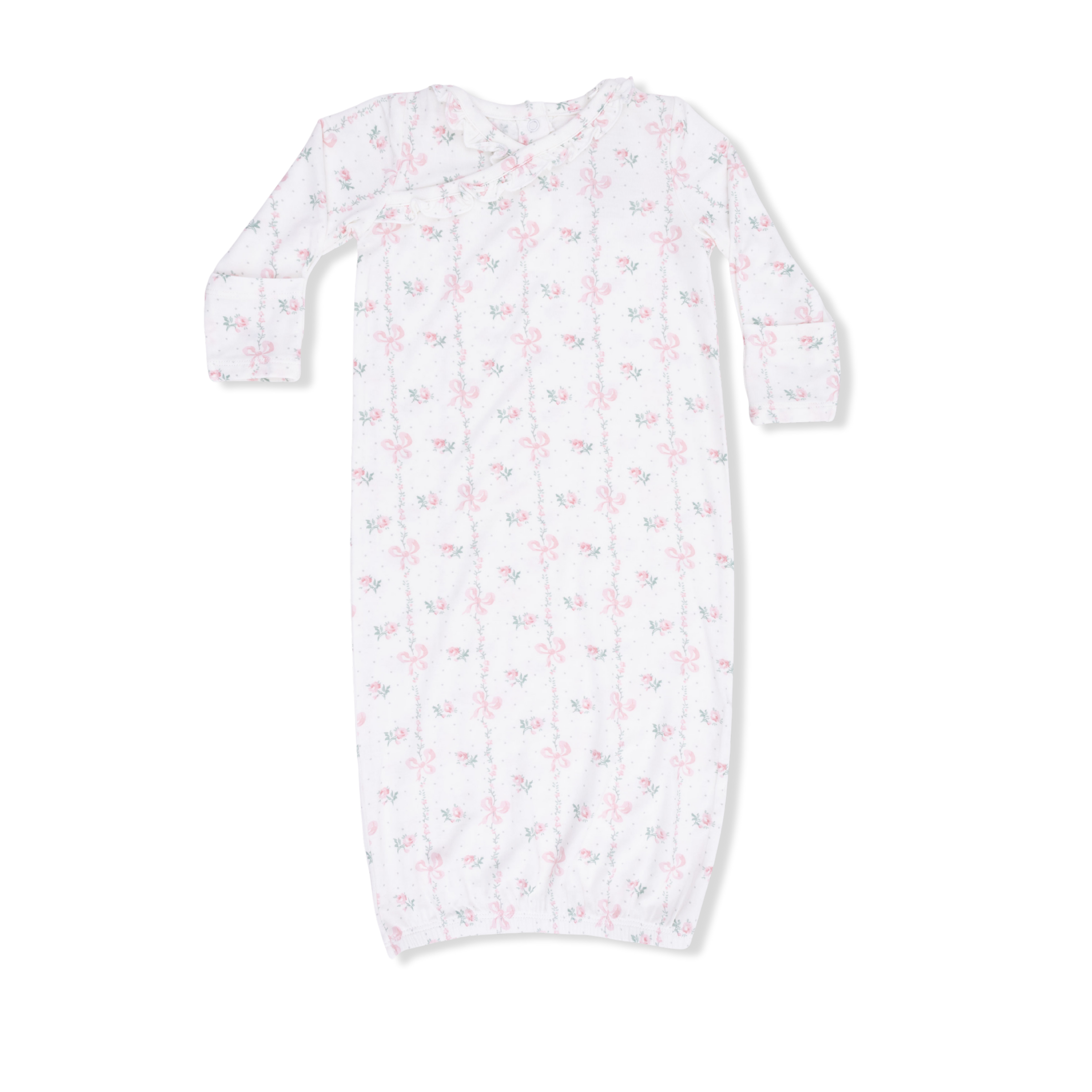 Angel Dear Dainty Buds and Bows Kimono Gown & Knot Headband