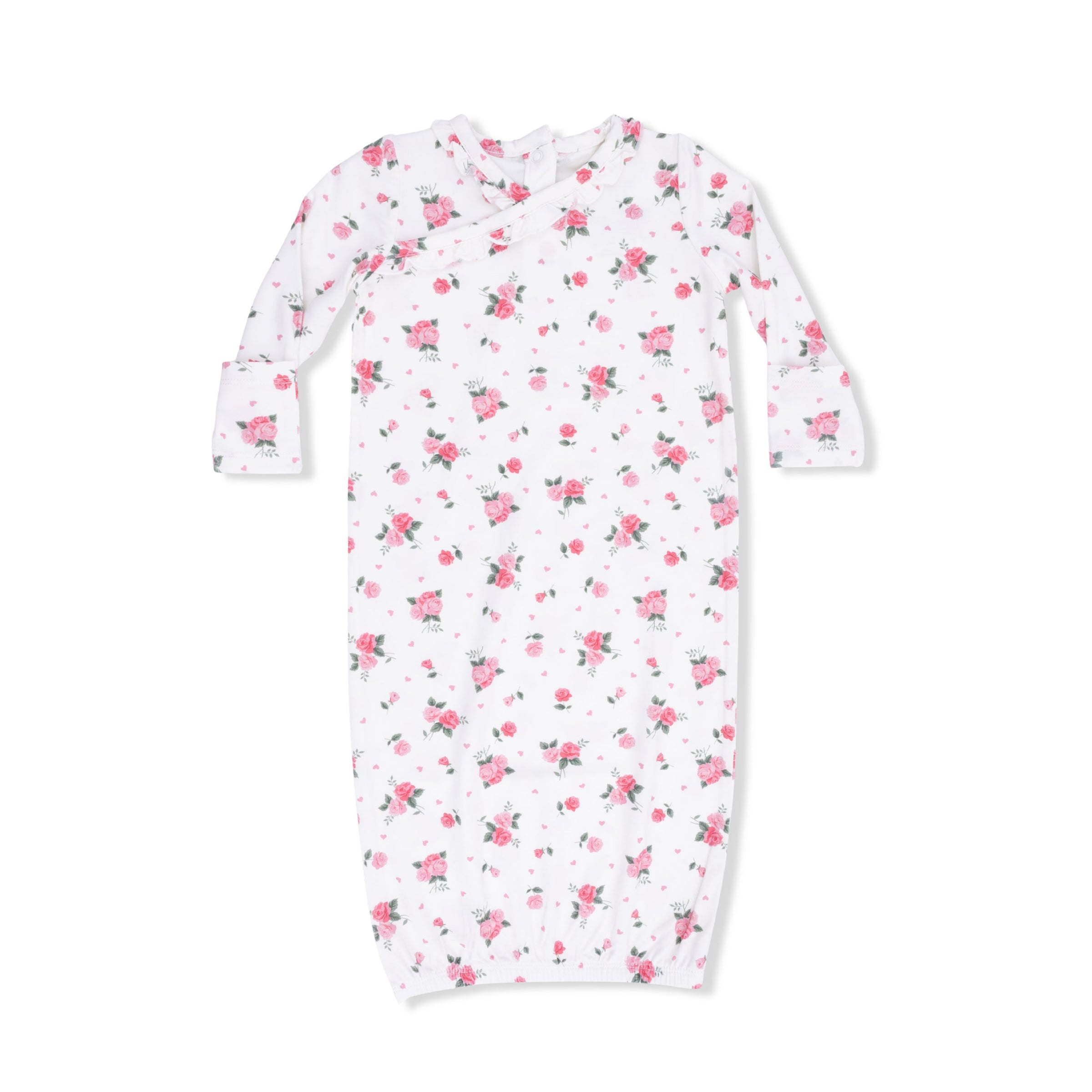 Angel Dear Pink Rosettes Kimono Gown & Knot Headband