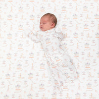 Angel Dear Carousel with Bows Kimono Gown & Knot Headband