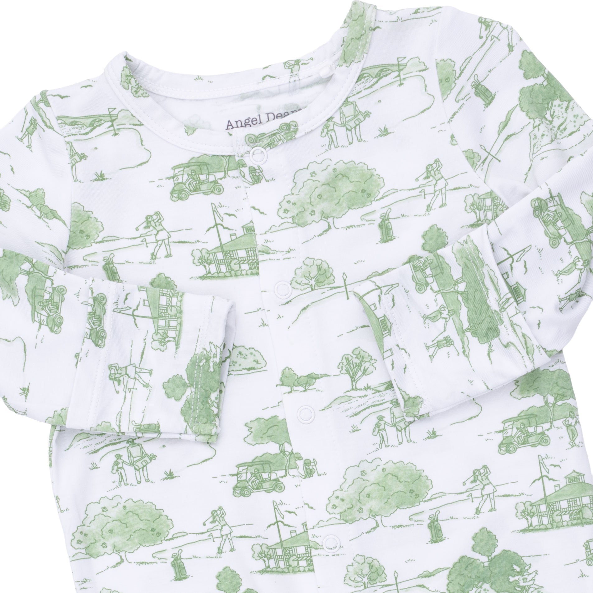 Angel Dear Golf Toile Green Convertible Gown & Beanie Hat