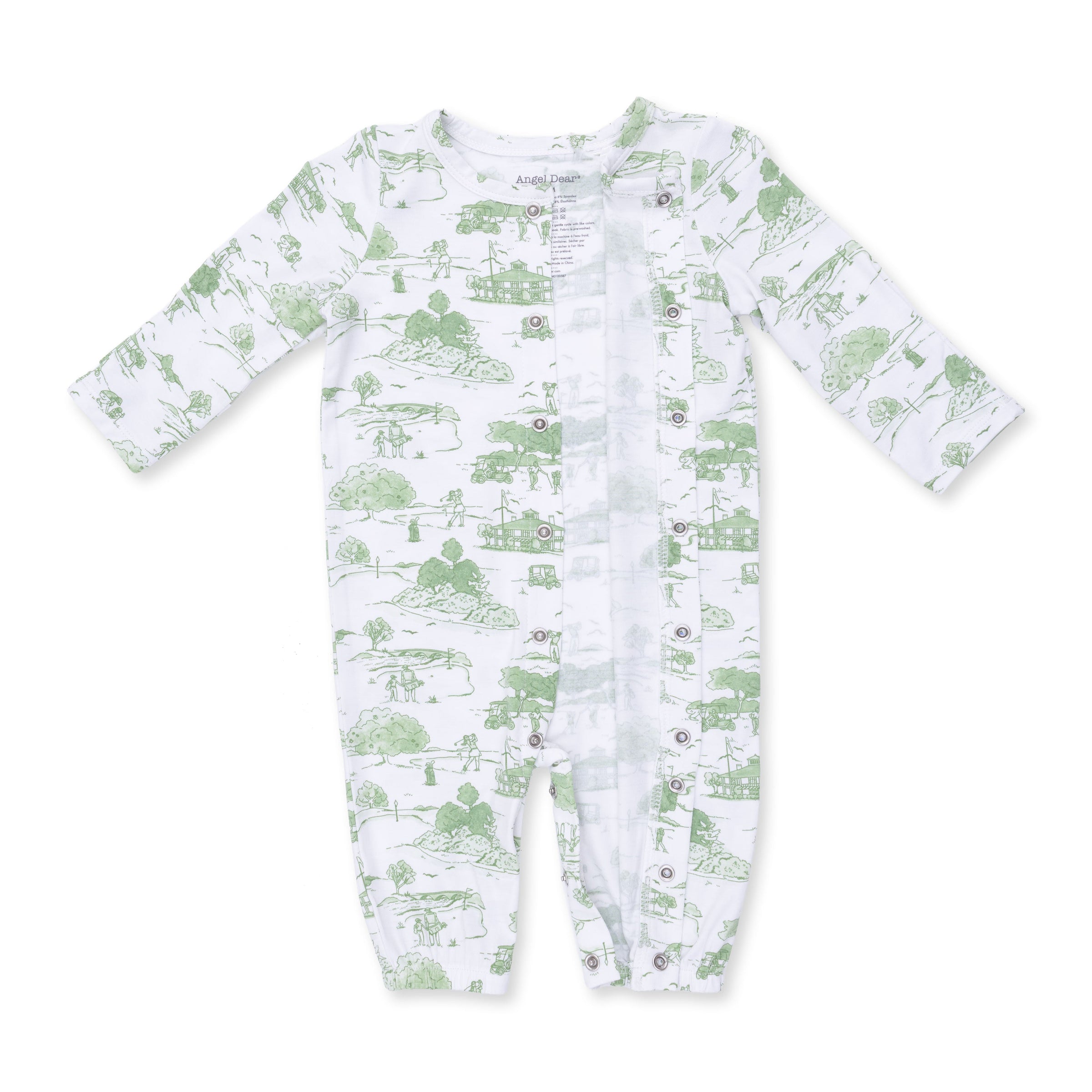 Angel Dear Golf Toile Green Convertible Gown & Beanie Hat