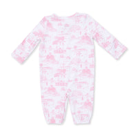 Angel Dear Golf Toile Pink Convertible Gown & Knot Headband