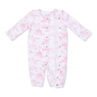 Angel Dear Golf Toile Pink Convertible Gown & Knot Headband