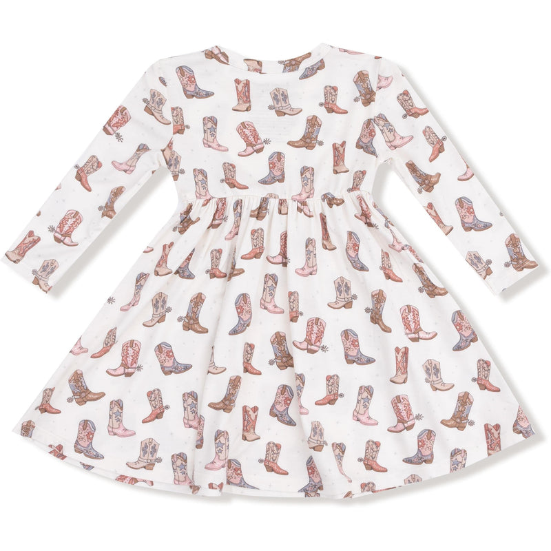 Angel Dear Future Cowgirl Twirly Long Sleeve Dress