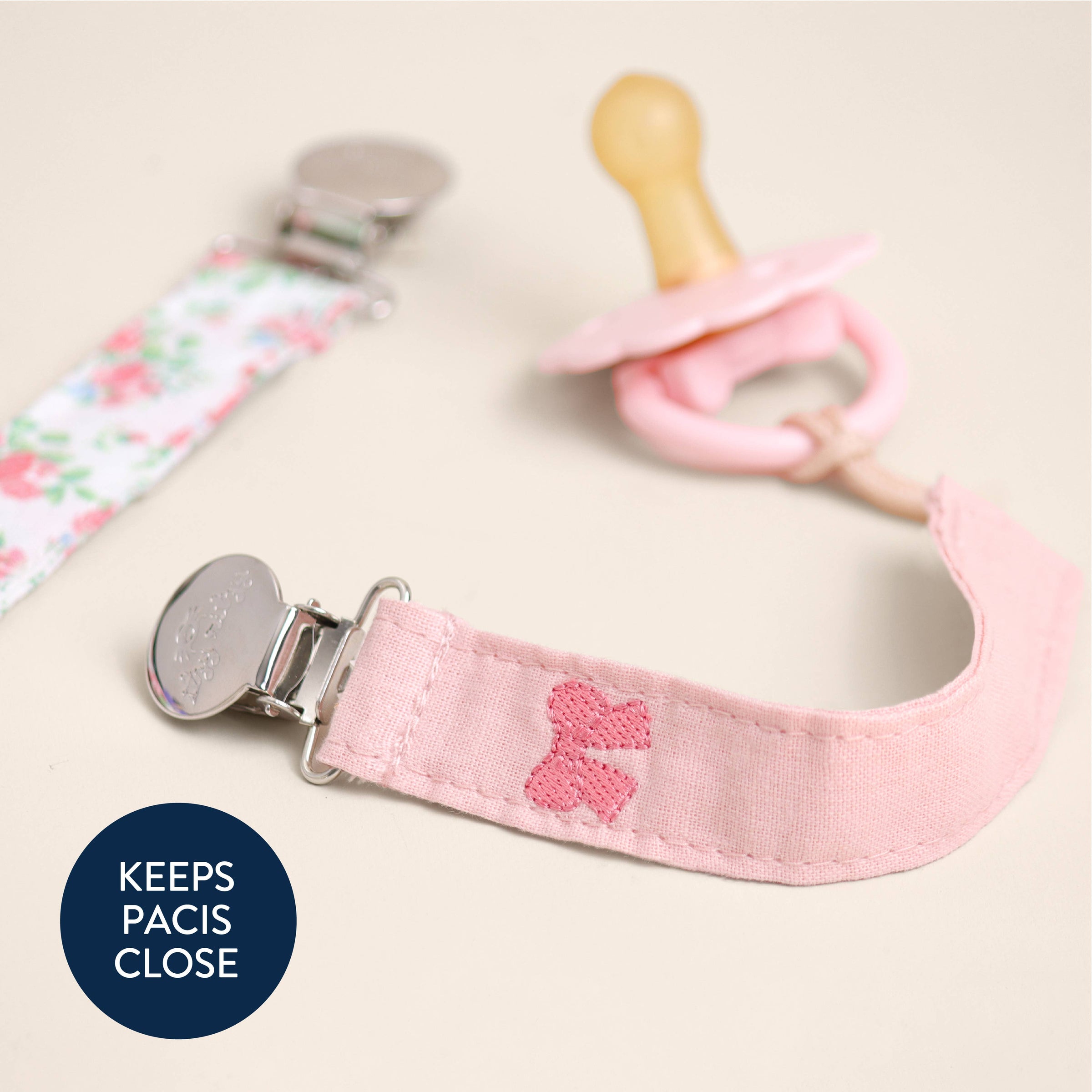 Itzy Ritzy Itzy Clip™ Fabric Pacifier Strap