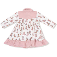 Angel Dear Future Cowgirl Long Sleeve Cowgirl Bodysuit Dress
