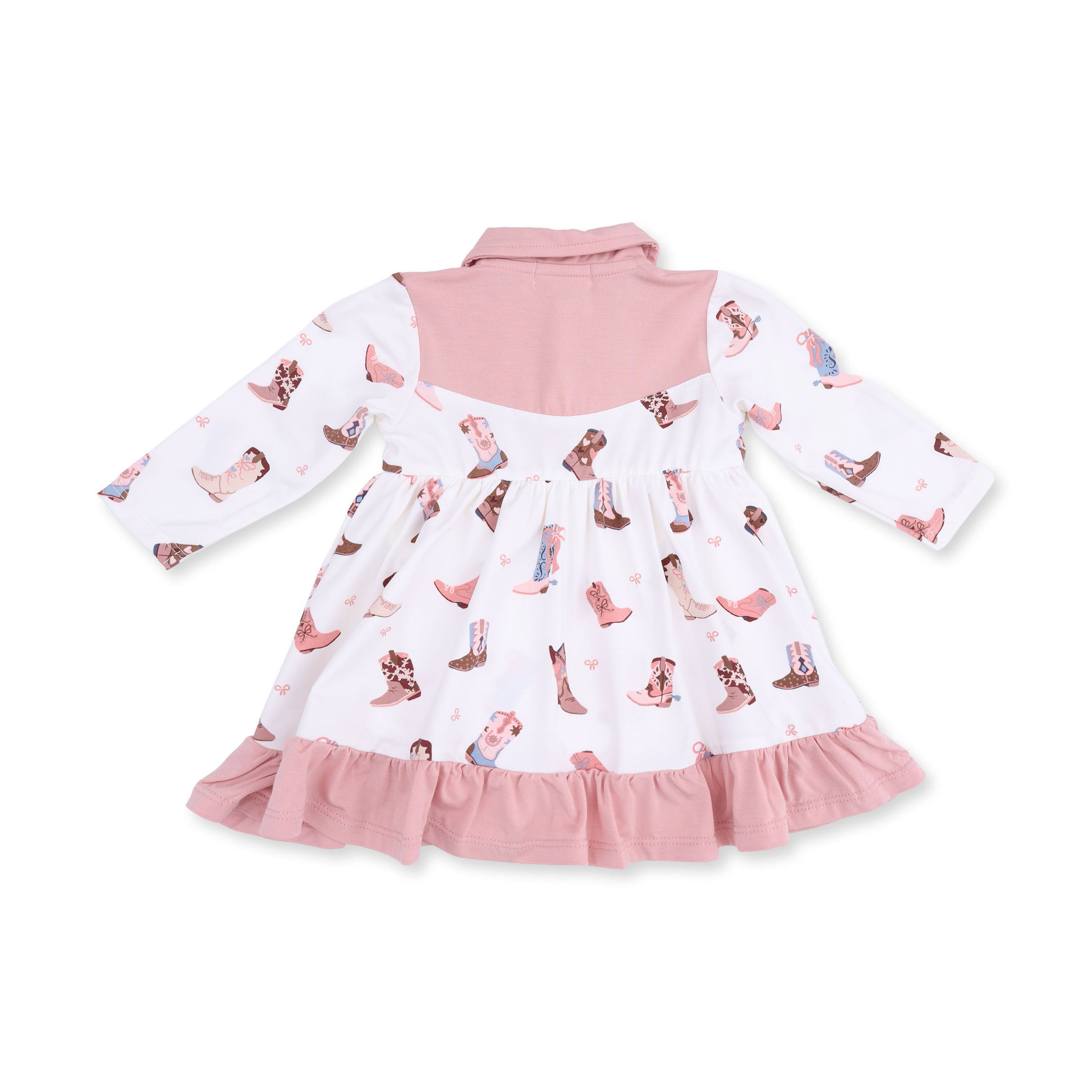 Angel Dear Buckarette Boots Long Sleeve Cowboy Bodysuit Dress