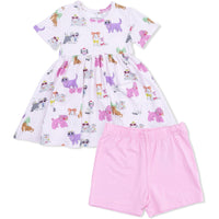 Angel Dear Fancy Dogs Twirly Dress with Cartwheel Short