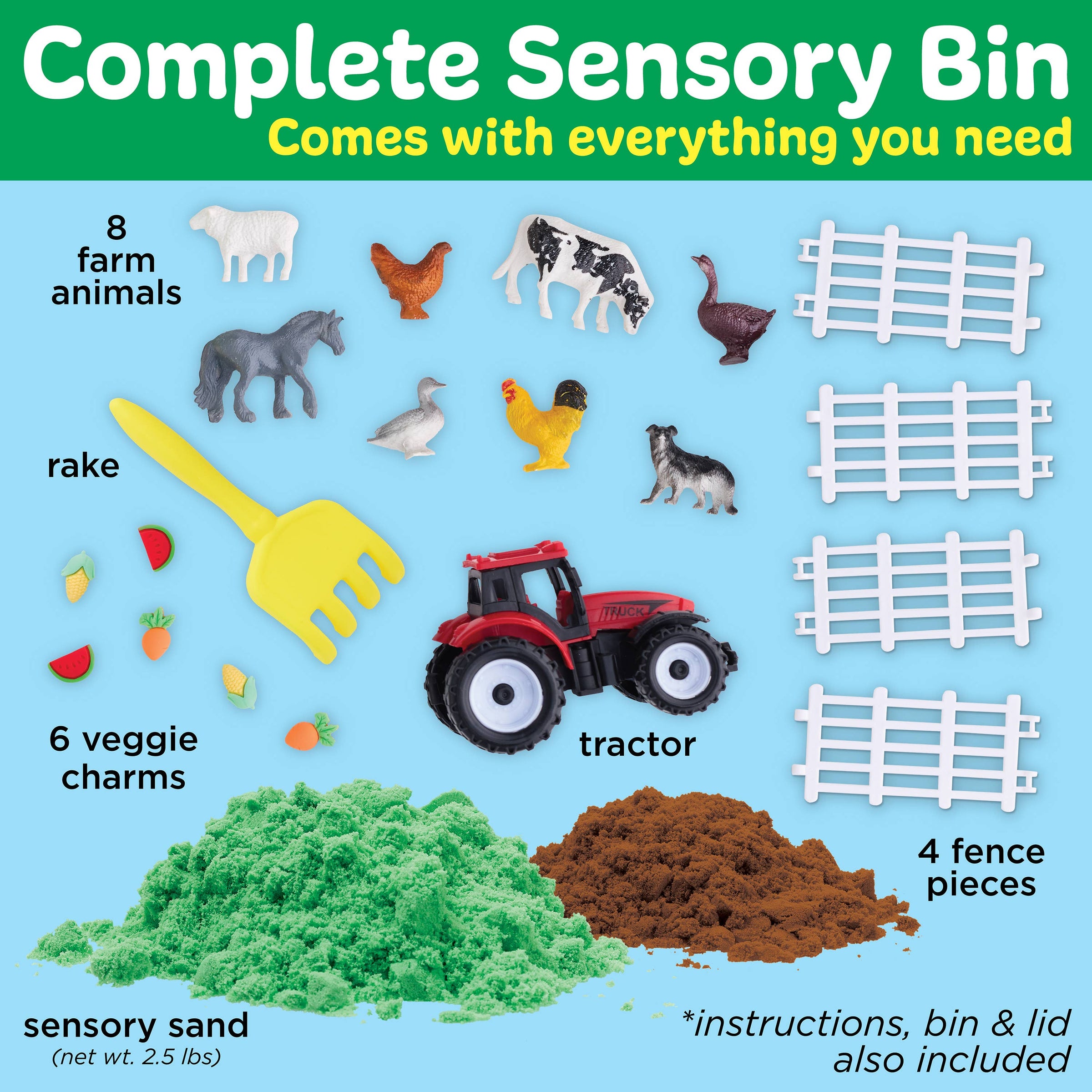 Faber-Castell / Creativity for Kids - Sensory Bin Farm Activity Kit for Kids