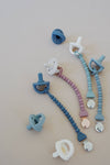 Itzy Ritzy Sweetie Strap Silicone One-Piece Pacifier Clips