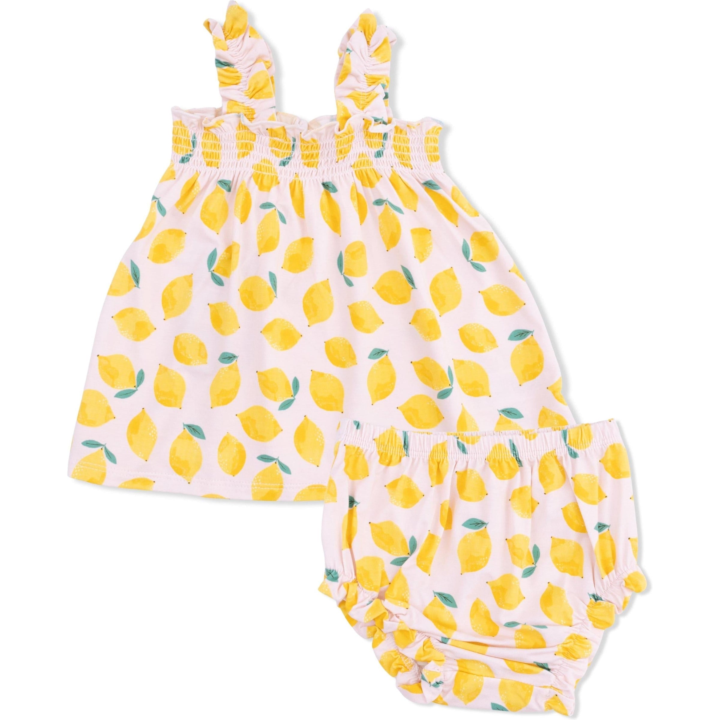 Angel Dear Sunny Lemons Ruffly Strap Top and Bloomer