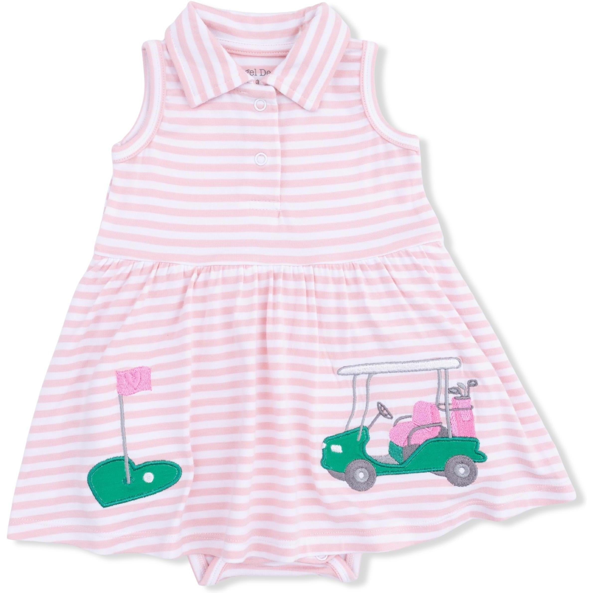Angel Dear Striped Golf Polo Tennis Dress