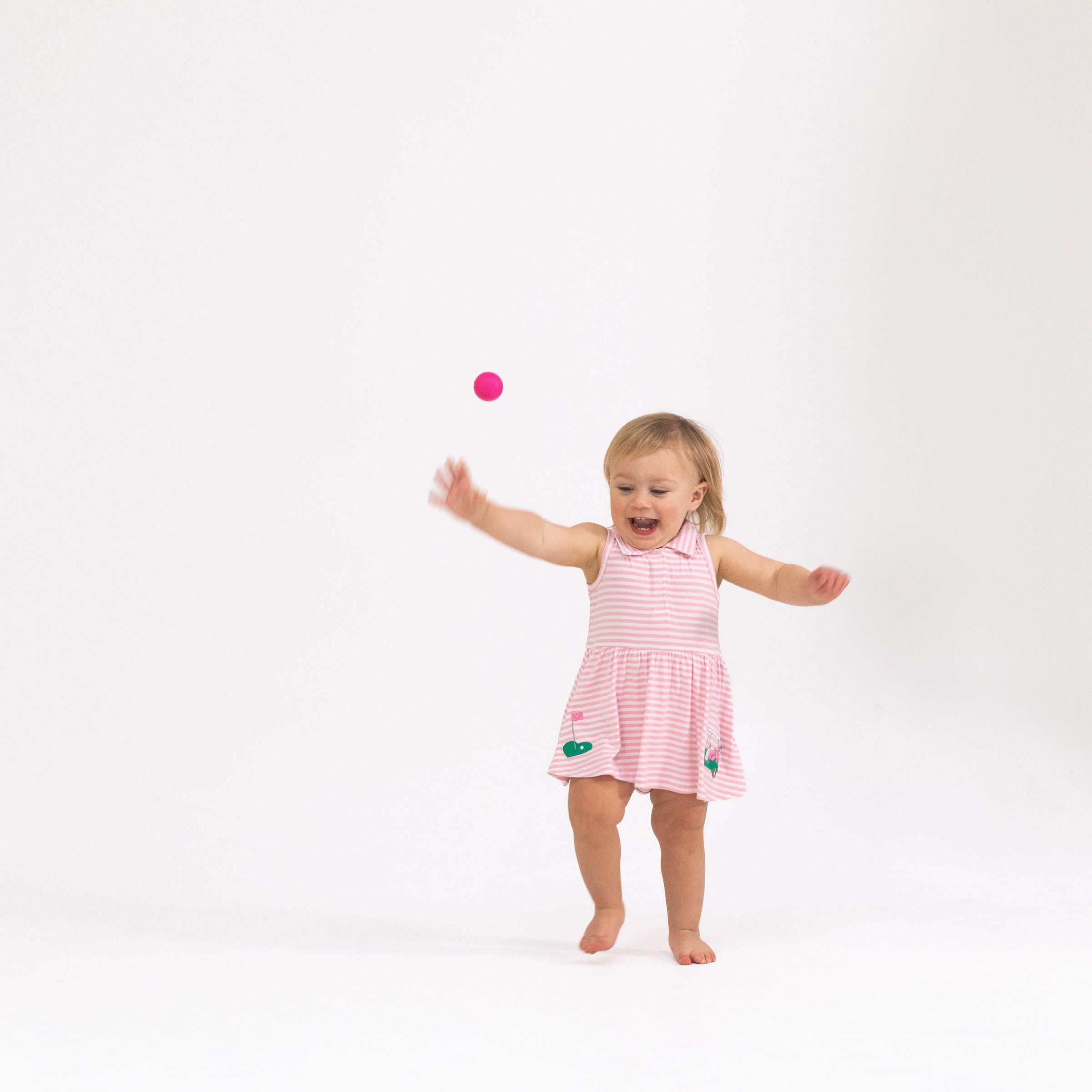 Angel Dear Striped Golf Polo Tennis Dress