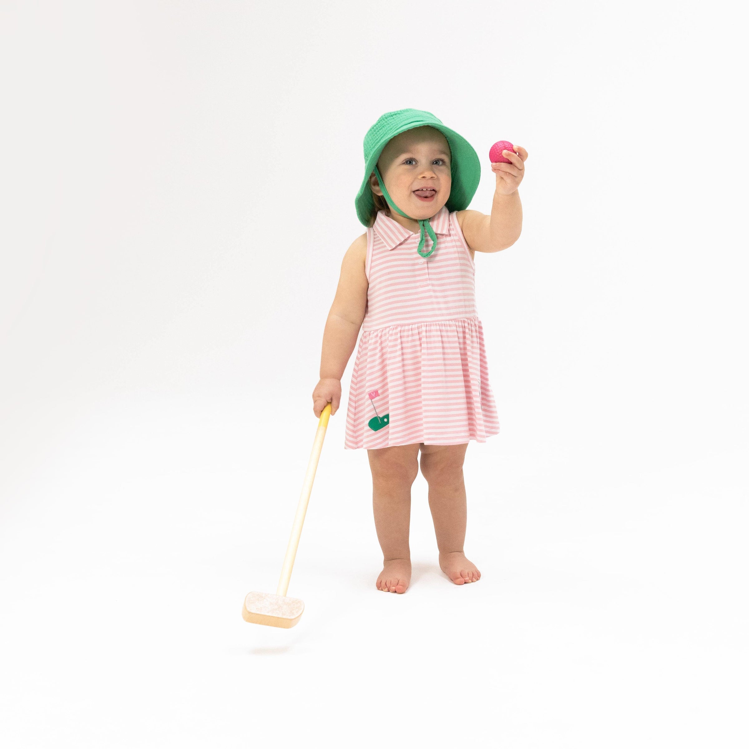 Angel Dear Striped Golf Polo Tennis Dress