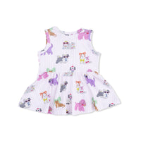 Angel Dear Fancy Dogs Peplum Tank Top and Bike Short