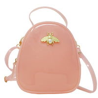 Tiny Treats Jelly Crossbody Bee Bag: Gold