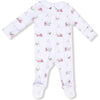 Angel Dear Baby Golf Carts Pink Smocked Peter Pan Snap Footie