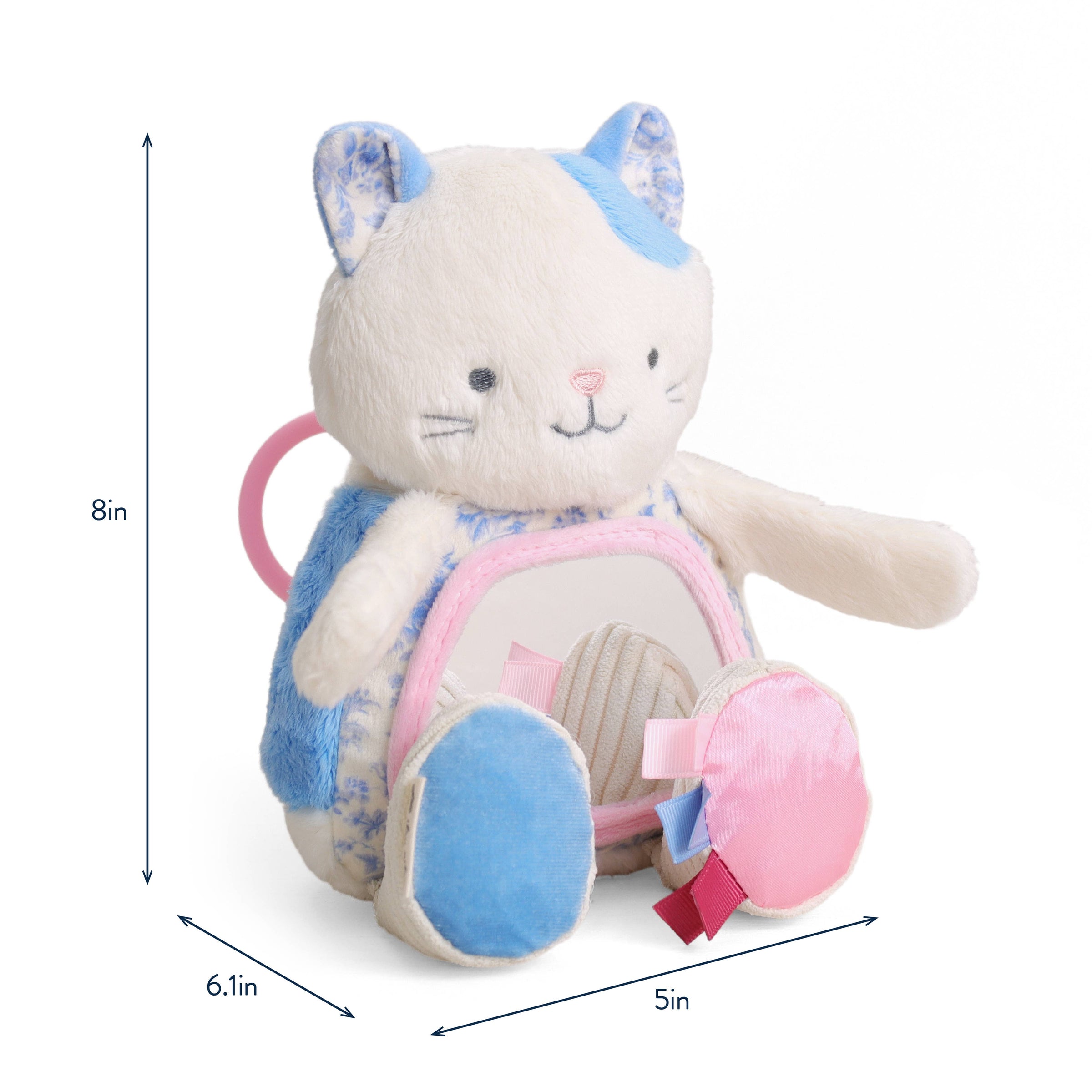 Itzy Ritzy Itzy Bitzy Mirror™ Sensory Tummy Time Mirror | Kitty