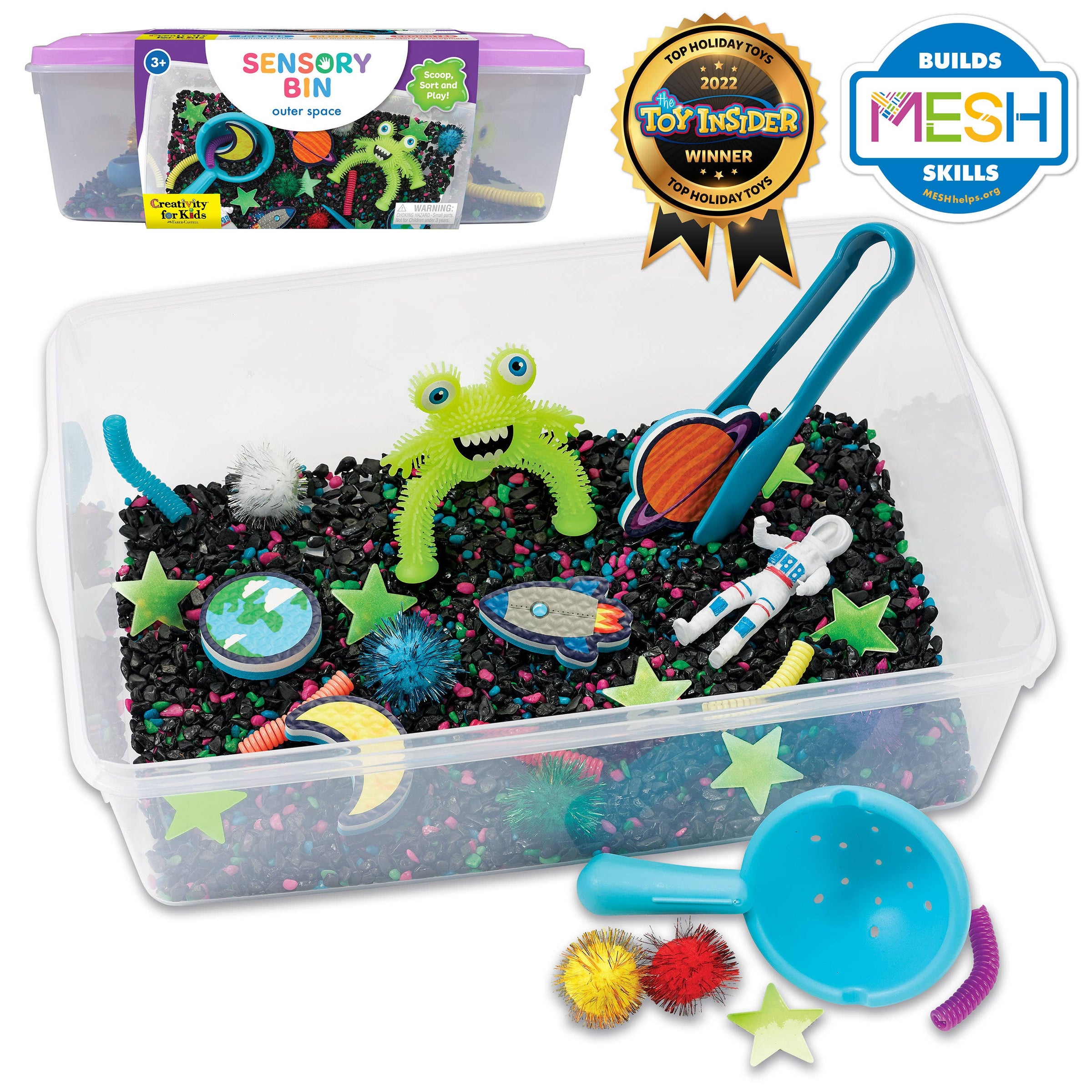 Faber-Castell / Creativity for Kids - Sensory Bin Outer Space Activity Bin for Kids