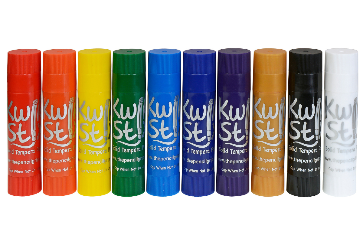 The Pencil Grip Kwik Stix Paint Sticks, Set of 10 Rainbow Colors