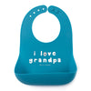 Bella Tunno Love Grandpa Wonder Bib: Blue