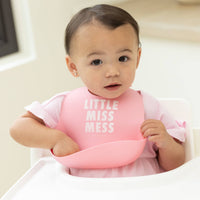 Bella Tunno Little Miss Mess Wonder Bib: Pink