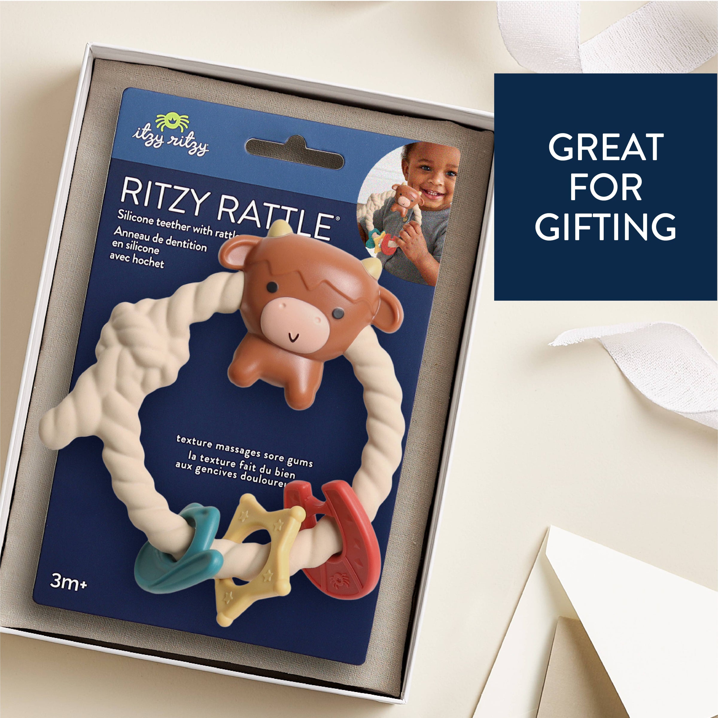 Itzy Ritzy Ritzy Rattle™ Silicone Teether Rattles