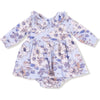 Angel Dear Woodrose Peri Long Sleeve Peter Pan Ruffle Collar Bubble with Skirt